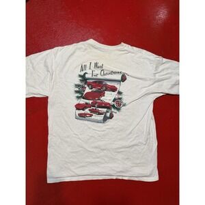 Vintage Corvette Museum T Shirt Mens 2XL White Christmas List Graphic Retro
